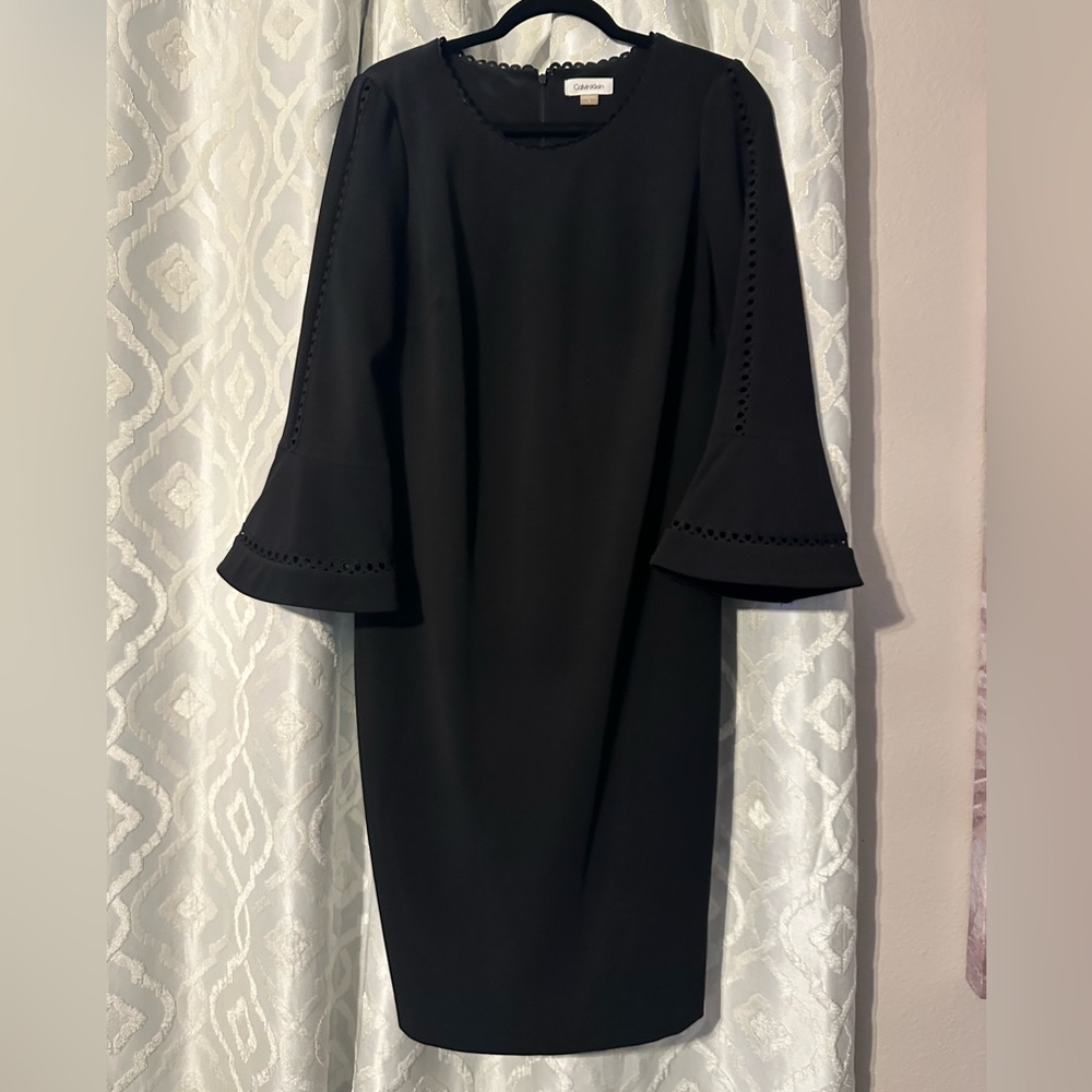 Calvin Klein Black 3/4 Sleeve Dress
